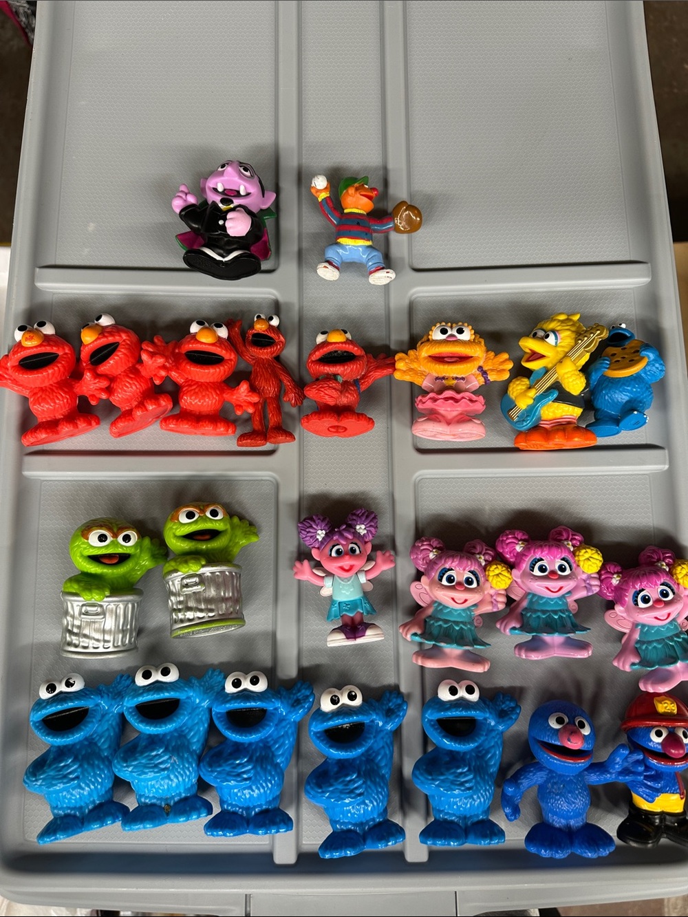 Sesame Street assorted lot figures Elmo Cookie Monster big bird Ernie